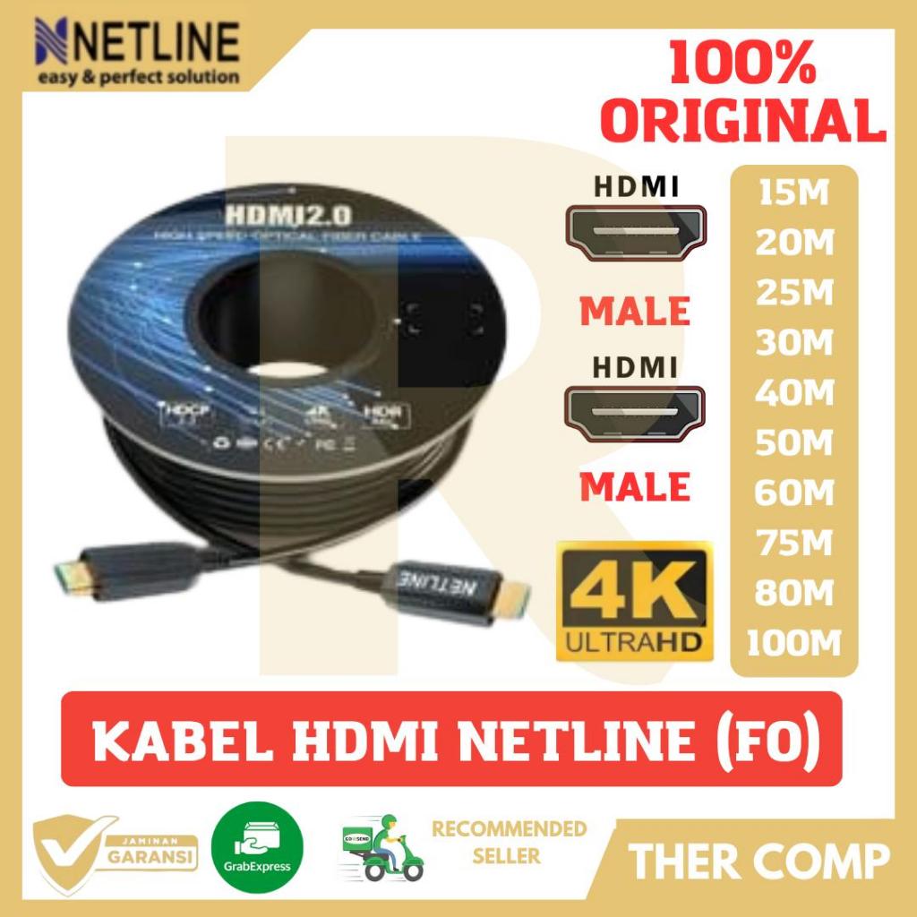 Kabel HDMI Fiber Optik 4Kx2K 100 Meter Netline Optik