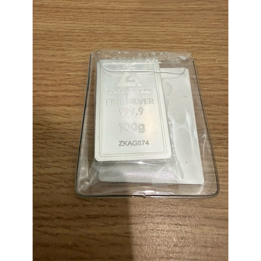 perak lotus archi kadar 999,9 original