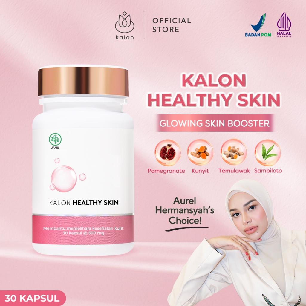 Kalon Healthy Skin Glow Capsule | Suplemen Kecantikan Kulit | Whitening Ace Perawatan Kulit