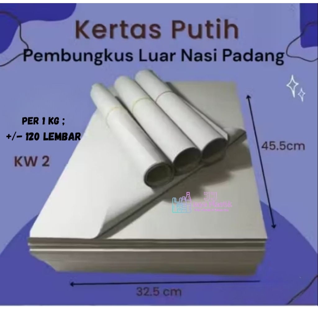 Kertas Nasi Padang KW 2 (Bks : 1Kg)