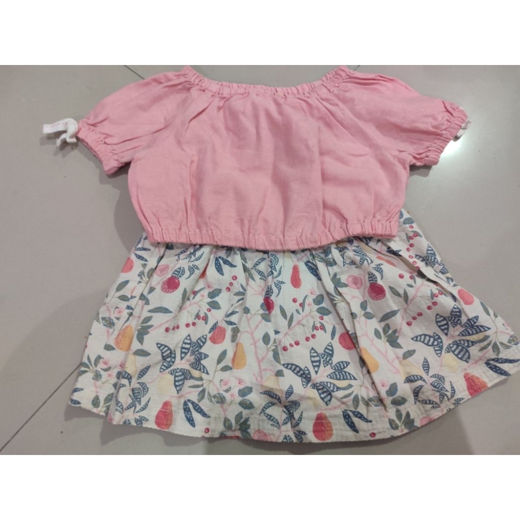 gingersnaps setelan baju anak perempuan  6 bln-1 tahun like new