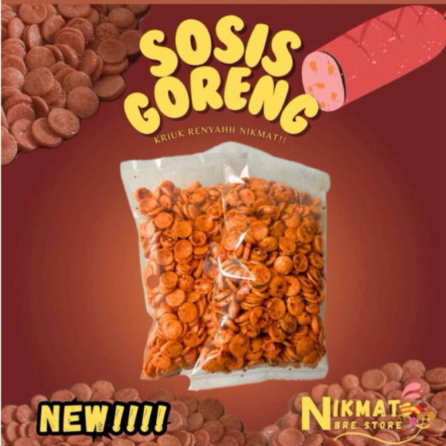 Sosis Goreng 500gr Renyah Nikmattt