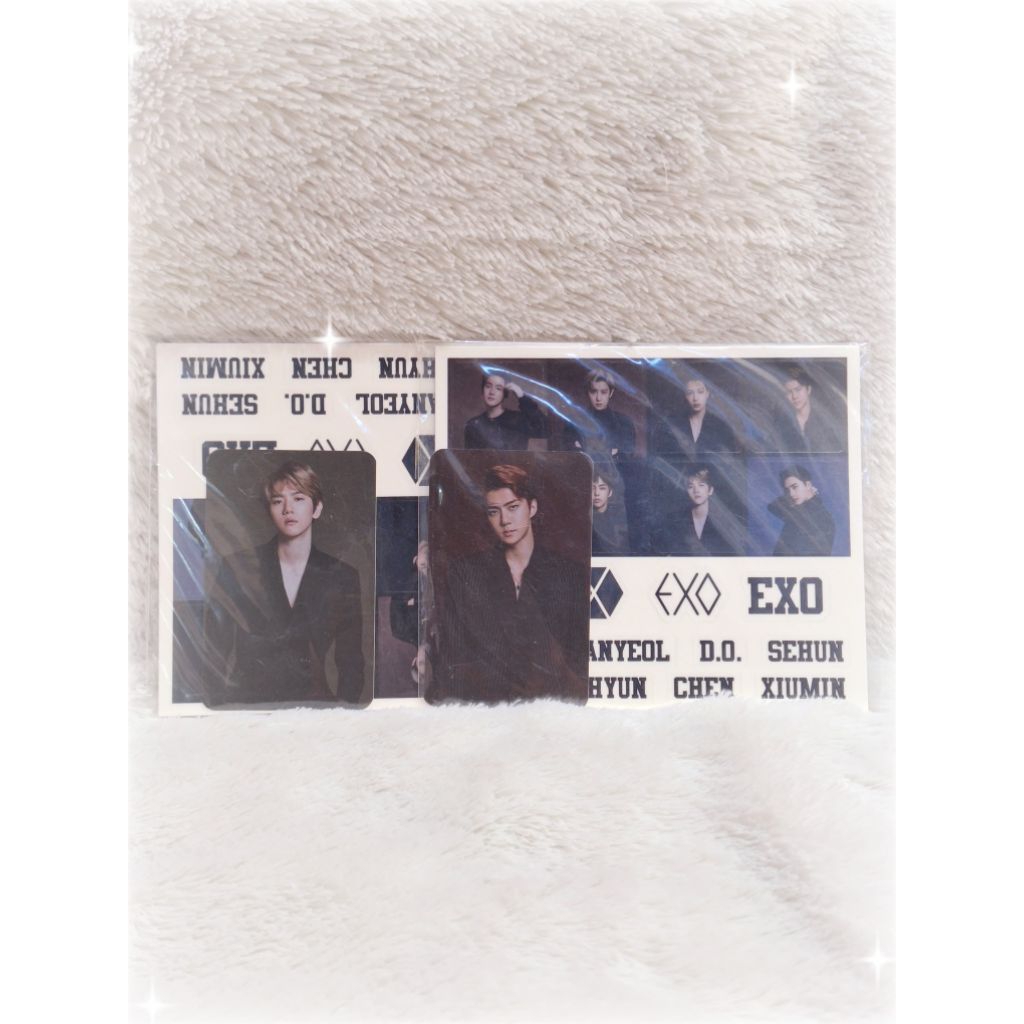 OFFICIAL STICKER DECO SET PHOTOCARD EXO