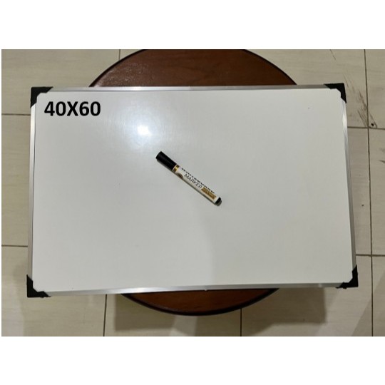 NEW  Papan Whiteboard 30x50 40x60 50x70 cm Free 1 pcs Spidol Whiteboard