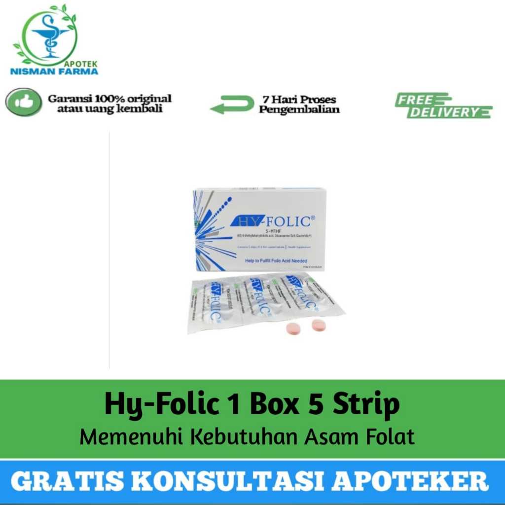 HY FOLIC ASAM FOLAT PER BOX@ 5 STRIP / ASAM FOLAT