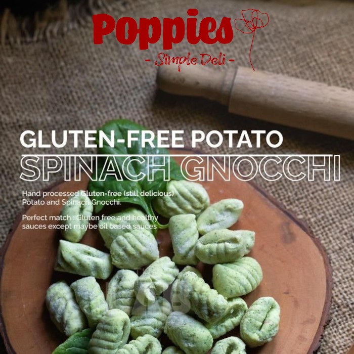 Gnocchi Gluten Free Spinach - Pasta Kentang Bayam Italia Gluten Free - The Lab Food Solution - 500gr
