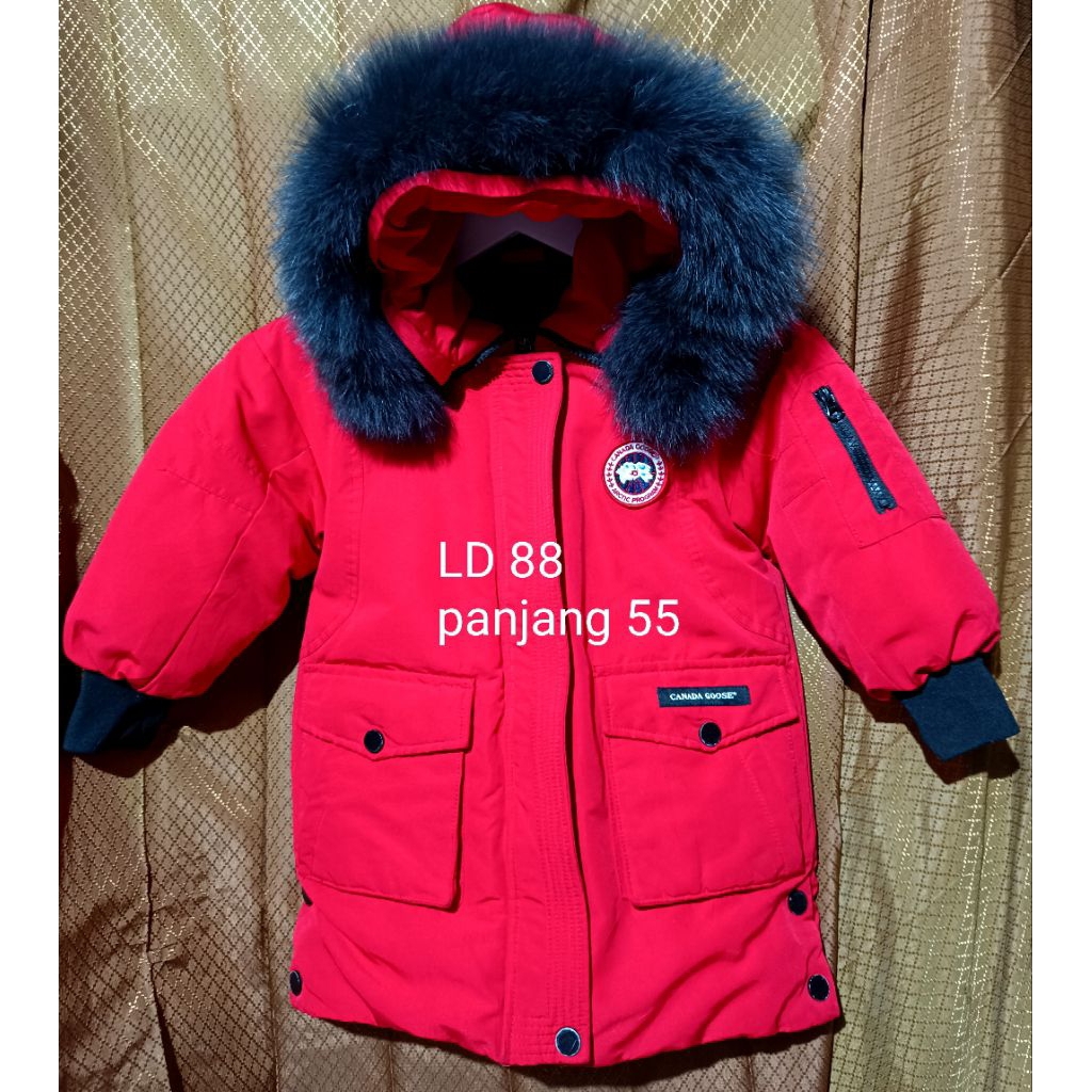 jaket salju anak jaket anak 4-5 tahun jaket musim dingin bulu angsa anak jaket winter anak bulu angs