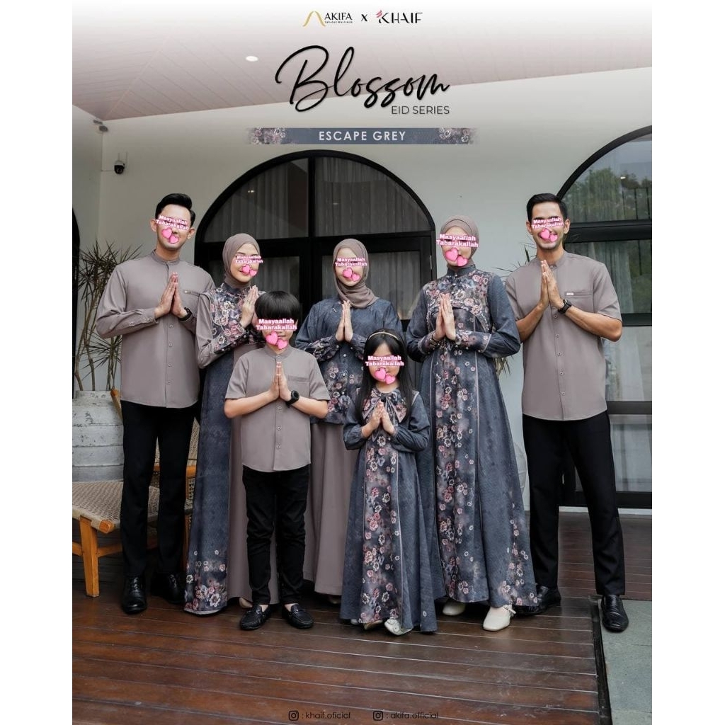 Sarimbit Keluarga Kekinian Sarimbit Blossom Eid Series