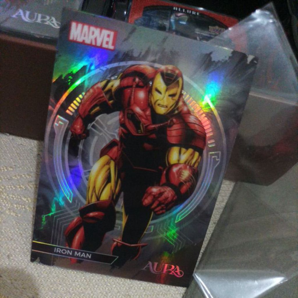 Kartu Upper Deck Marvel AUP IRON MAN HOLO REFRACTOR