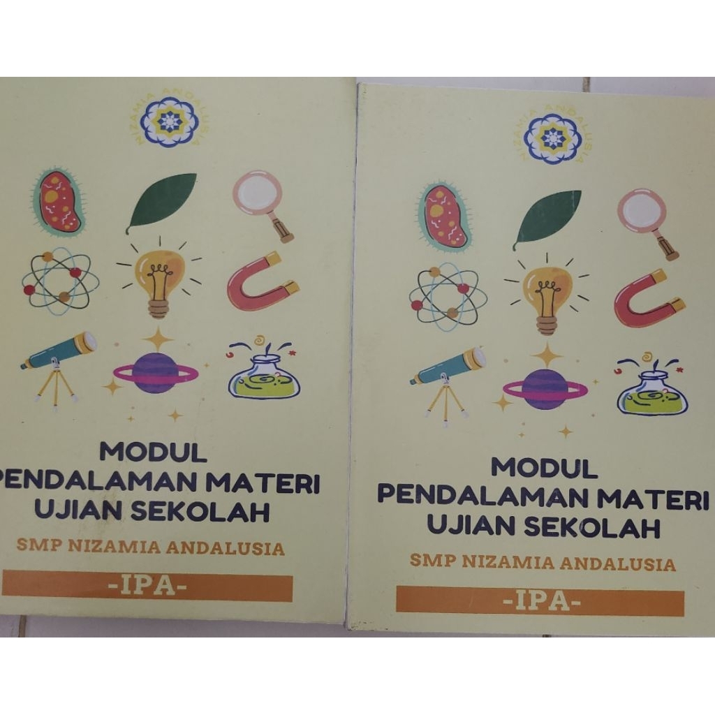 BUKU MODUL PENDALAMAN MATERI UJIAN NASIONAL SMP NIZAMIA ANDALUSIA IPA BEKAS ORIGINAL