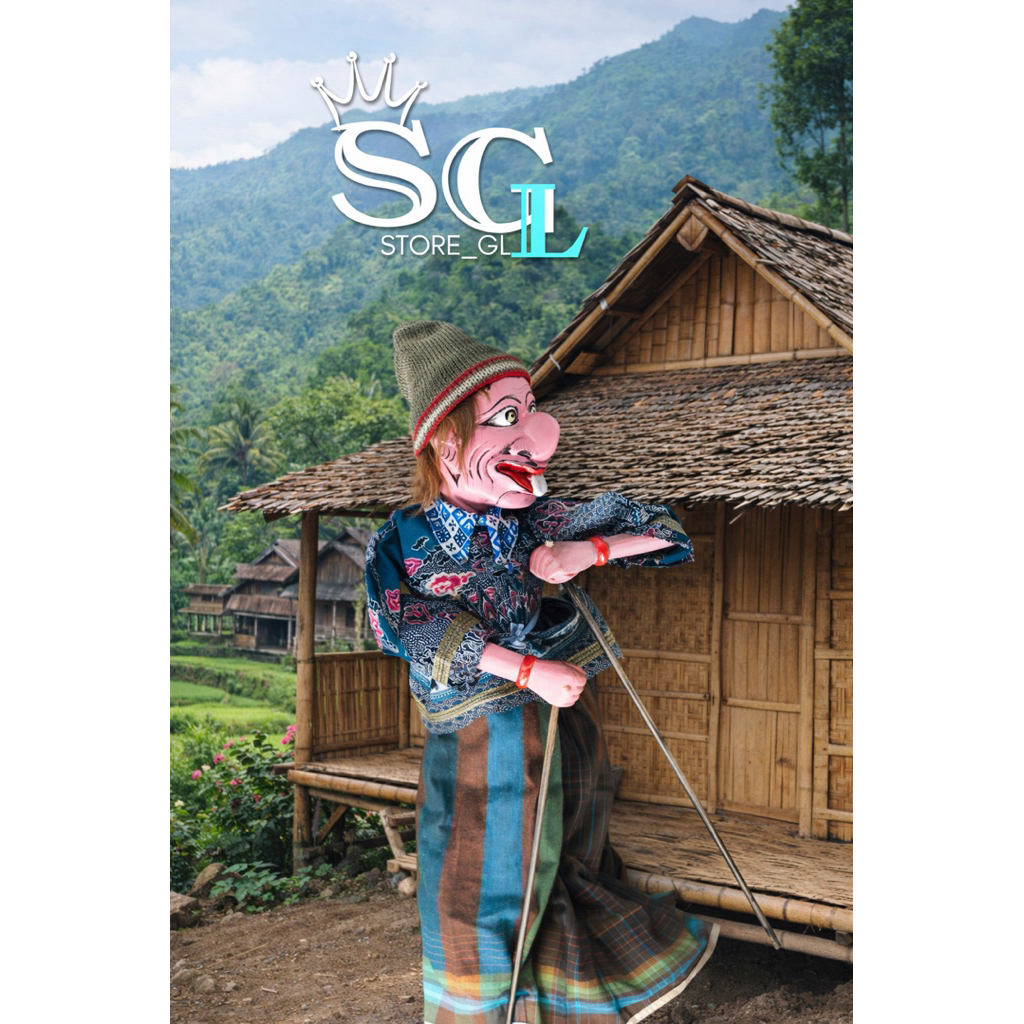 Wayang Golek Gareng Asli Untuk Dalang Dan Pentas Ukuran +65Cm, Wayang Golek Gareng Dalang, Wayang Go