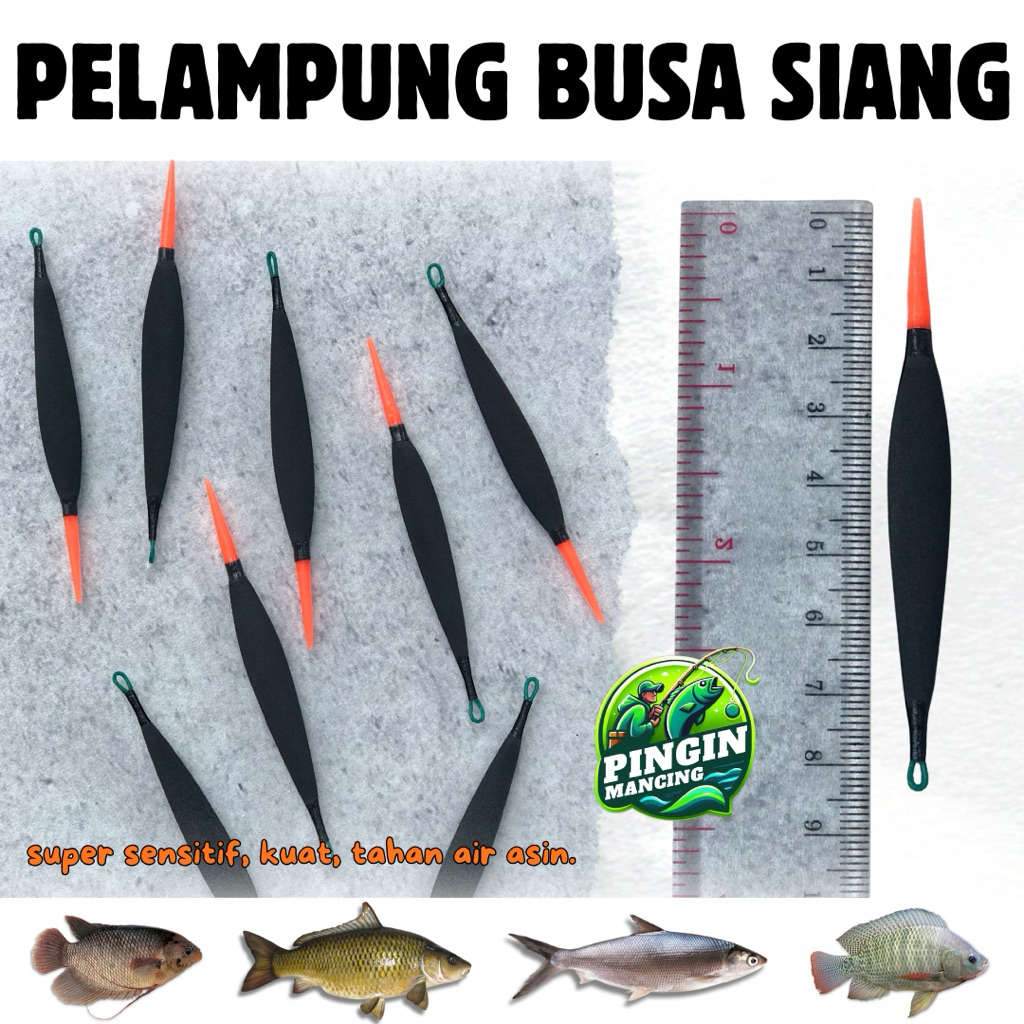 Pelampung Pancing Busa Jarum Siang Super Sensitif Ikan Mas Nila Gurami Bandeng Patin Bawal Lele Warn