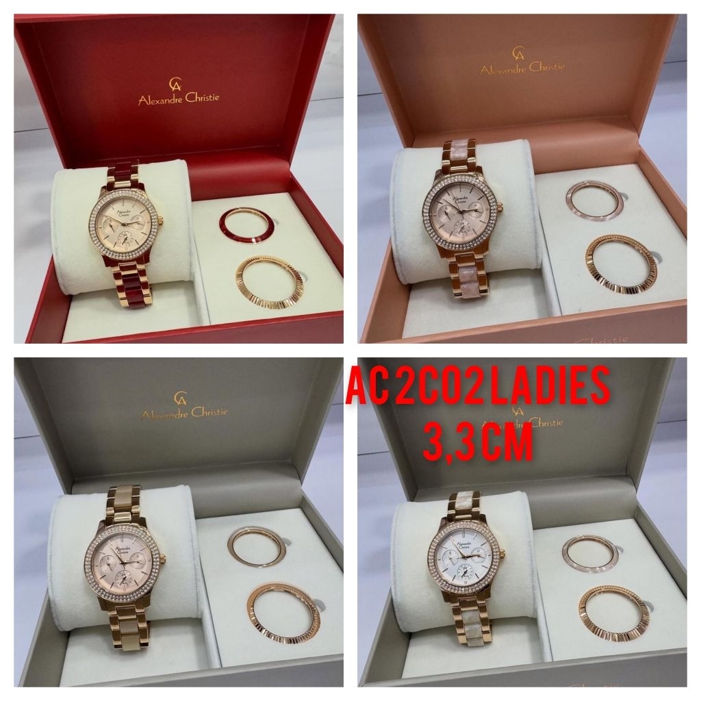 JAM TANGAN WANITA ALEXANDER CRISTIE AC 6141 / AC 2B61 / AC 2B82 / AC 2C02 / AC 2C04 ORIGINAL GARANSI
