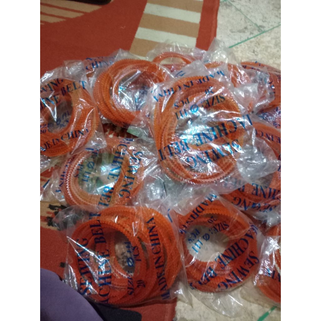 Tali Dinamo mesin jahit kecil Butterfly / Singer |  Timing Belt V Belt tali dinamo mesin jahit