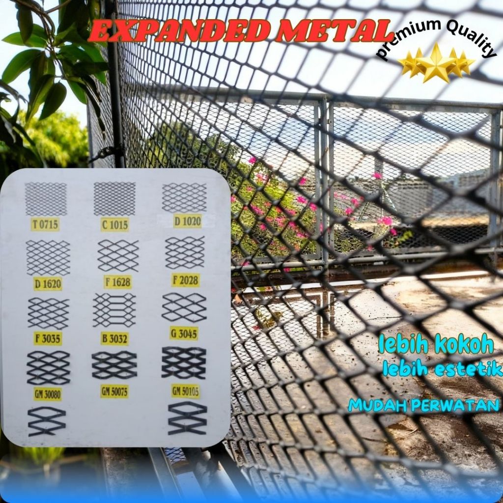 Expanded Metal /Plat expanded Murah cocok untuk pagar Rumah dan balkon