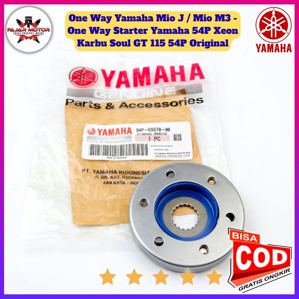 One Way Yamaha Mio J / Mio M3 - One Way Starter Yamaha 54P Xeon Karbu Soul GT 115 54P Original