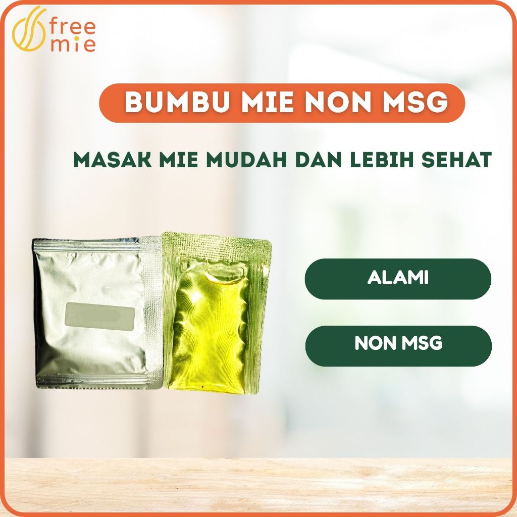 Bumbu Mie Ayam Bawang Instan Non MSG - Tanpa Pengawet - Kaldu Non MSG - Bumbu Mie Goreng - Bumbu Mie