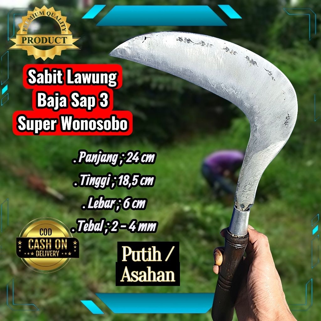 Sabit Arit Pengaritan Model Lawung Baja Selap Isen 3 Lapis Super AM19 Wonosobo