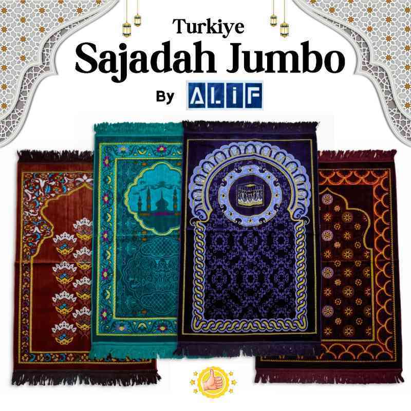 Sajadah Turki Tebal Premium Asli Mewah