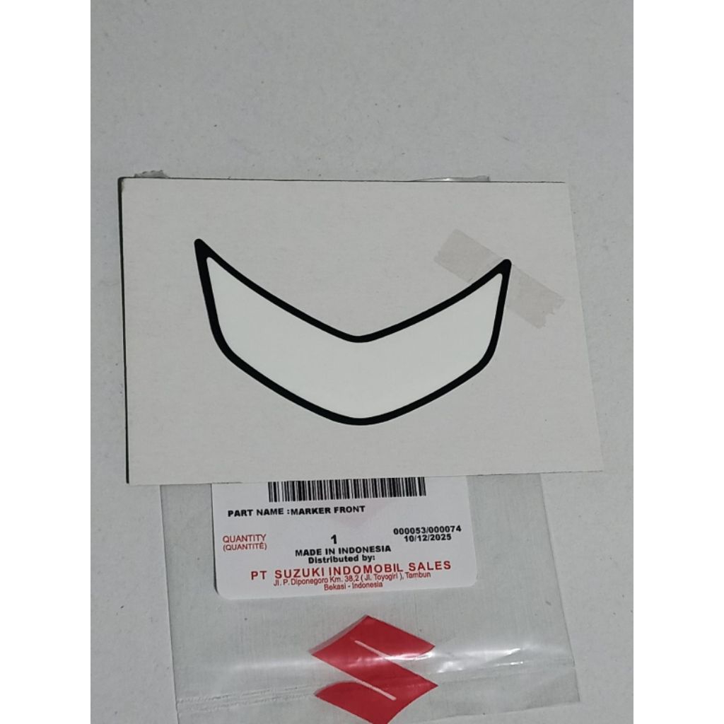STIKER STICKER EMBLEM SPAKBOR DEPAN SUZUKI ADDRESS EROPA SGP