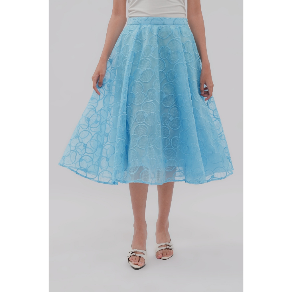 Calla The Label - Liora Organza Skirt - Sky
