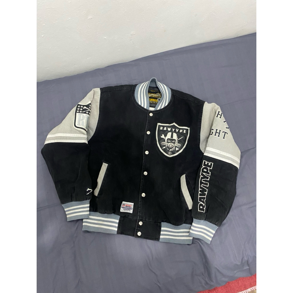 varsity voltz jacket rawtype riot x riders and rules original rtr rnr raw type limited edition
