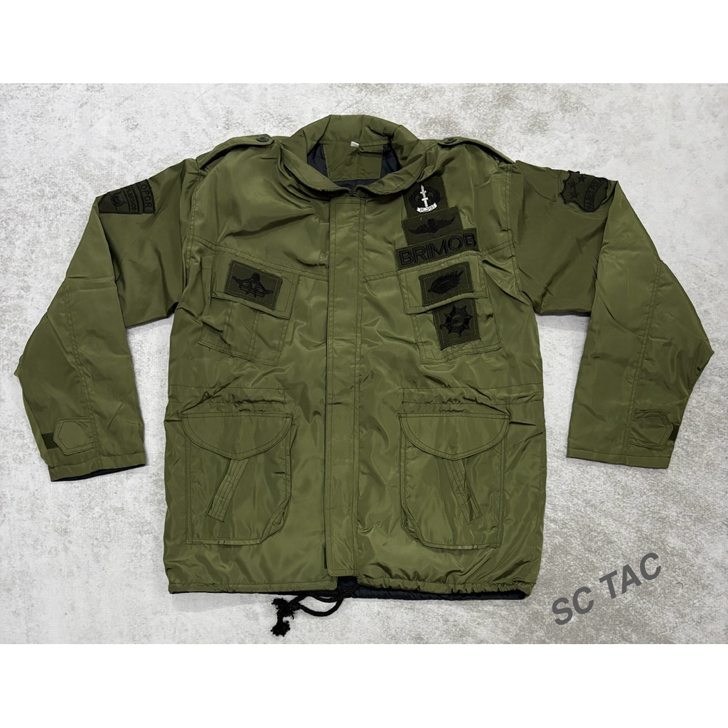 Jaket HIJAU BRIMOB TEBAL/Jaket HIJAU PELOPOR TACTICAL