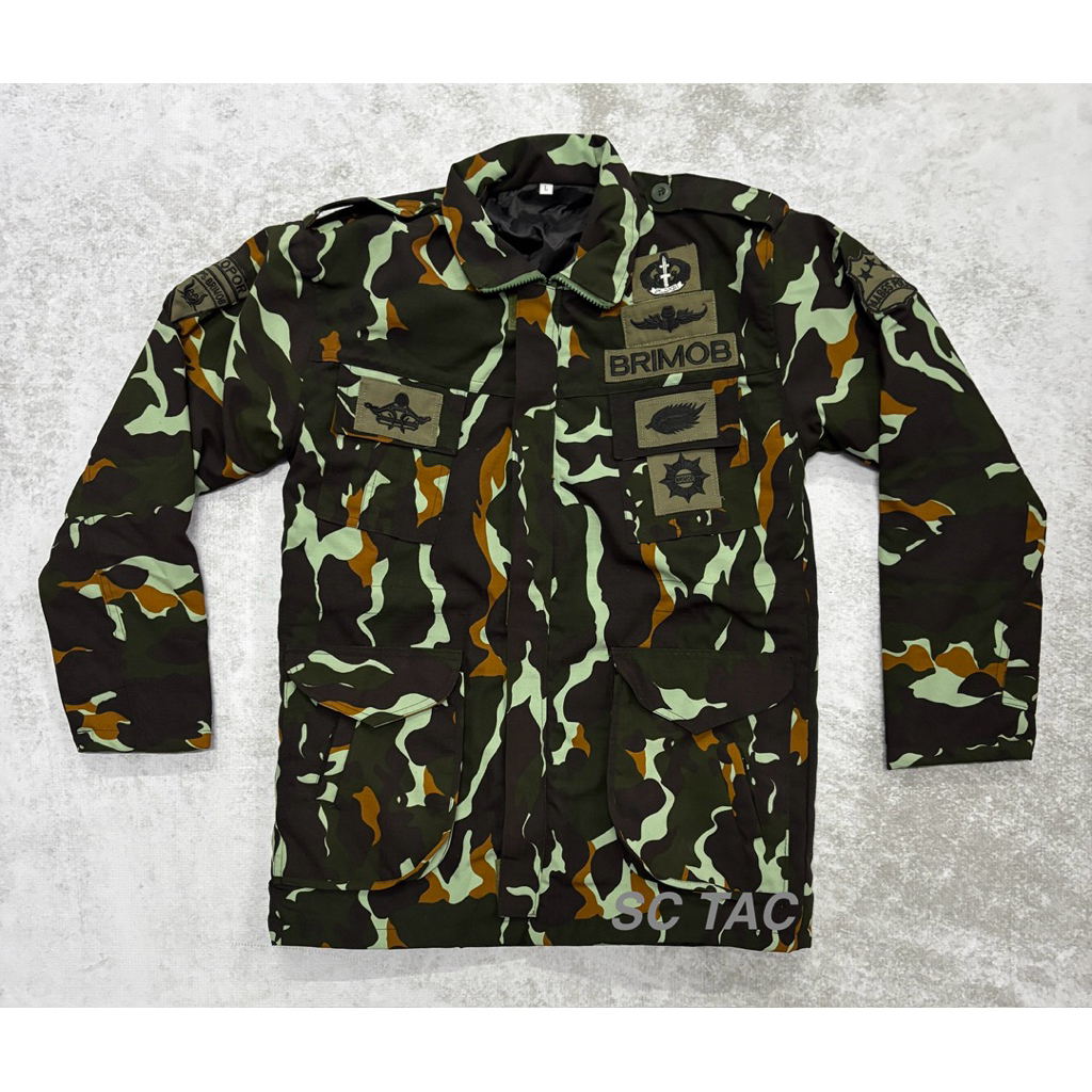 Jaket LORENG BRIMOB TEBAL/Jaket LORENG PELOPOR TACTICAL