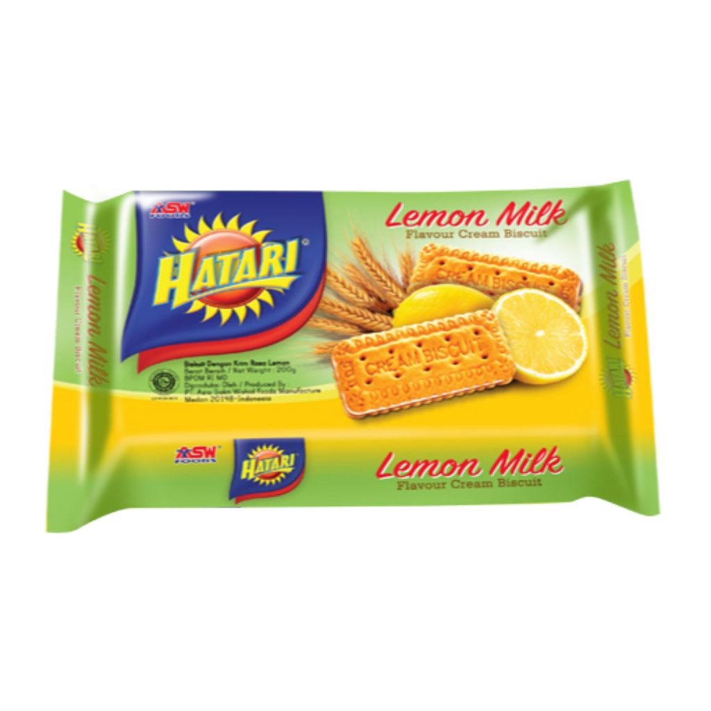 Biskuit Hatari Lemon Milk 190 Gr