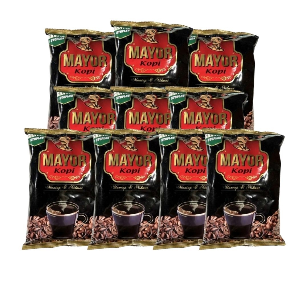 KOPI MAYOR 135 gram - Kopi Bubuk Hitam Premium, Rasa Mantap, Praktis Disimpan