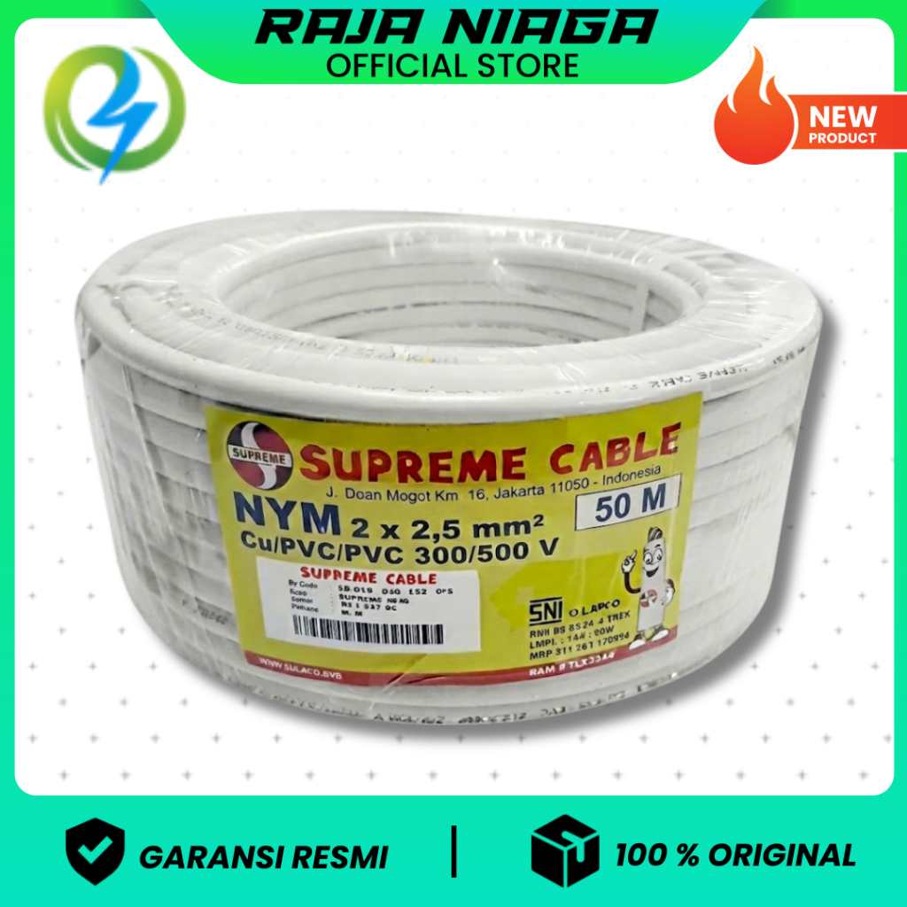 KABEL NYM 2X2.5 SUPRIME 50 METER