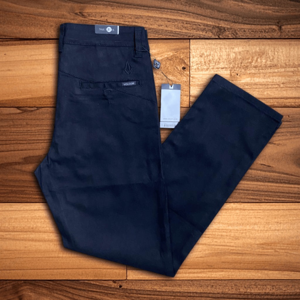 Celana Panjang Pria DETAILS Chinos Hitam ORIGINAL PICTURE