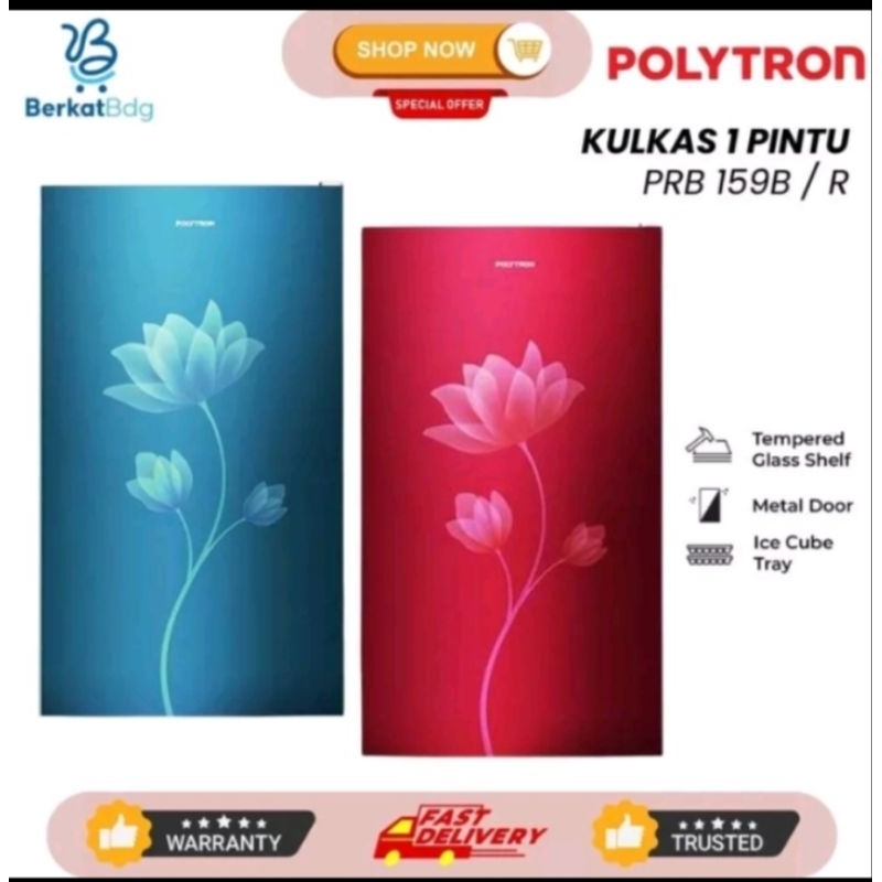 KULKAS POLYTRON PRB 159 (150L) KULKAS 1 PINTU