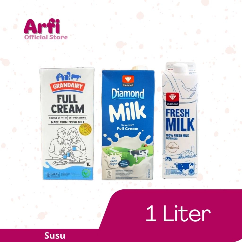 Susu UHT full cream 1 liter