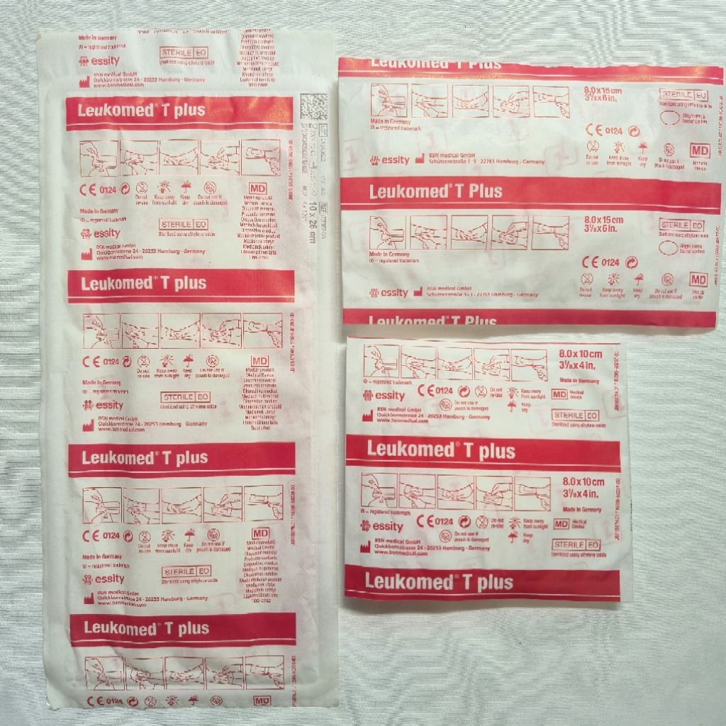 Leukomed T Plus ORIGINAL 8x10cm 8x15cm 10x25cm Plester Luka Anti Air Leukomed 8 x 10cm BSN