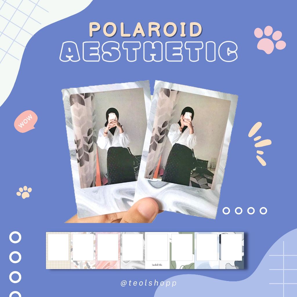 POLAROID AESTHETIC CETAK FOTO POLAROID BACKGROUND AESTHETIC 2R