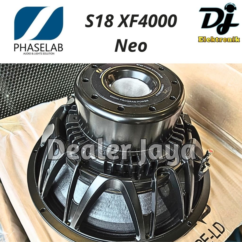 Speaker Komponen Phaselab S18 XF 4000 NEO / S18 XF4000 NE / S18XF4000 NEO - 18 inch (Phase Lab)
