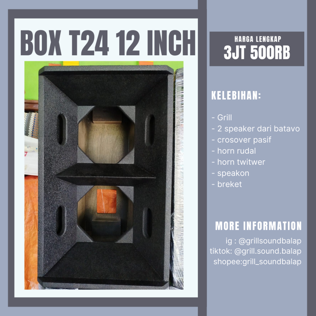 BOX T24 PAKET LENGKAP – TINGGAL GAS