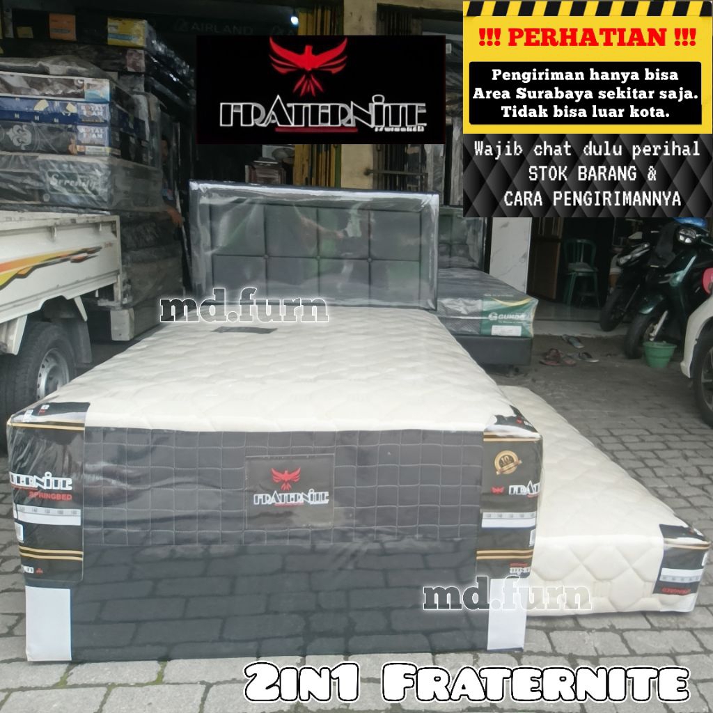 Full Set Springbed 2in1 Fraternite ( Twin / Sorong ) 90 / 100 / 120 / 140