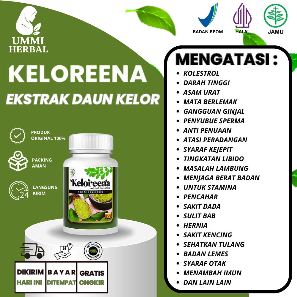 Herbal Kapsul Daun Kelor Multikhasiat Atasi Berbagai Macam Penyakit - Kelorena