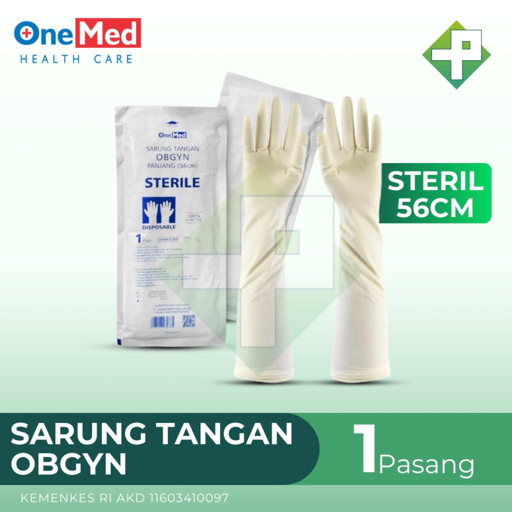 Onemed - Sarung Tangan Medis Sterile OBGYN Panjang 56cm | PENTALOGY