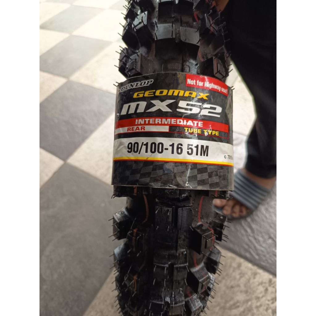 PROMO CUCI GUDANG BAN TRAIL LUAR DUNLOP GEOMAX MX52 Ring 18 & 16
