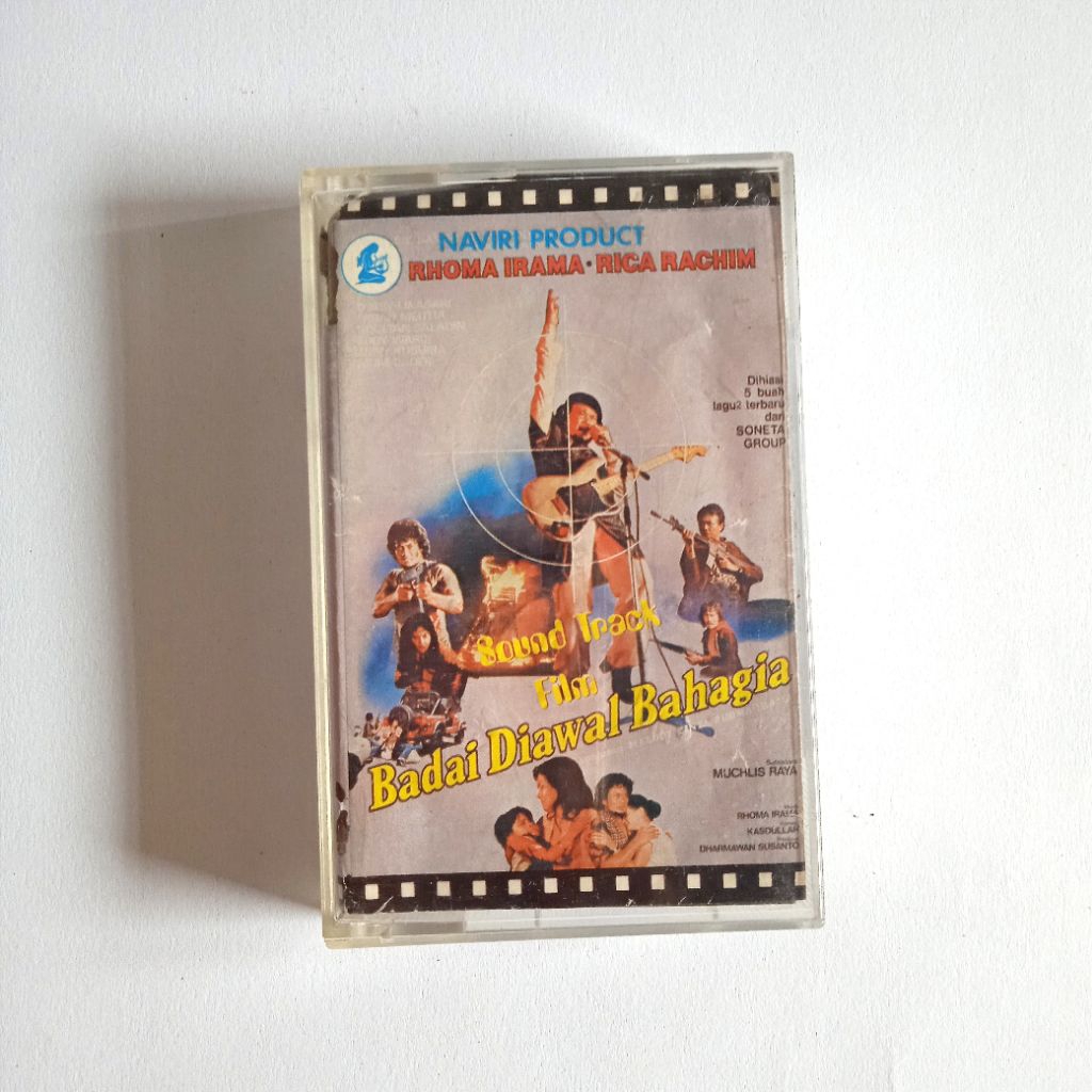 Antik Vintage Kaset Pita Lama Dangdut Rhoma Irama Sound Track Badai Diawal Bahagia Lama Layak Koleks