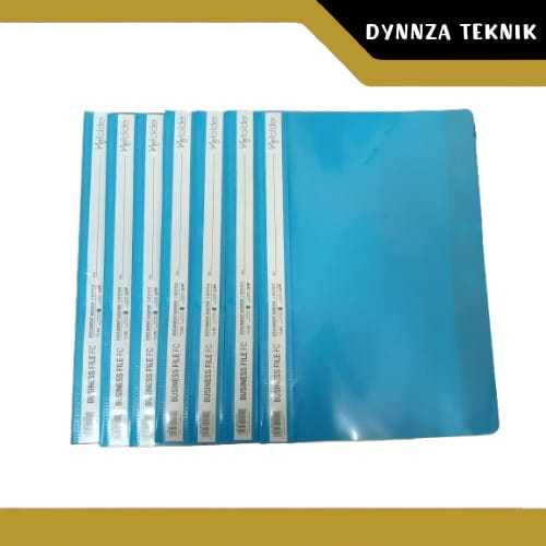 Map Plastik Business File My Folder - Ramah Lingkungan, Ukuran Folio F4/Map Bussiness Hitam/Biru