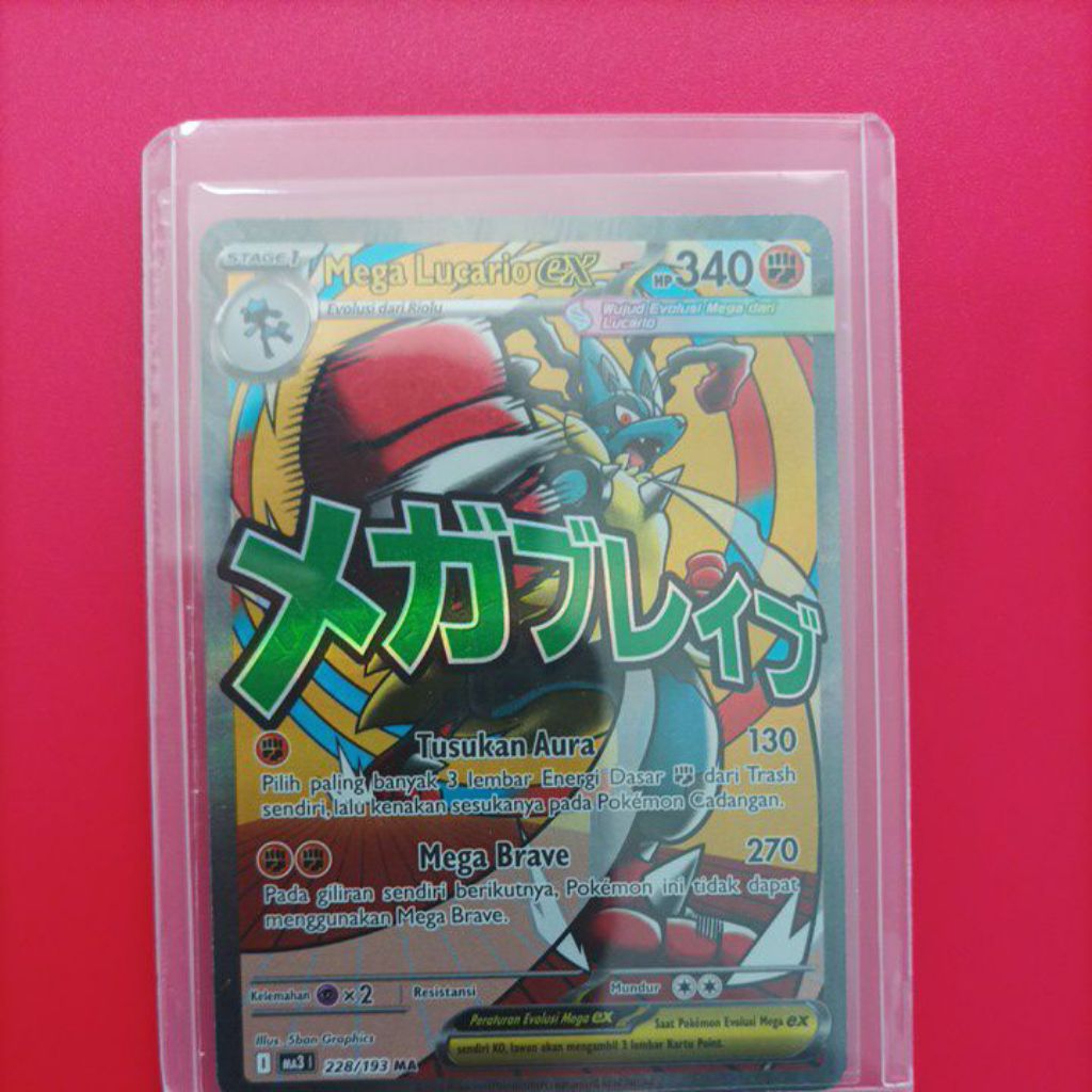 TCG versi Indonesia Mega Lucario EX MA