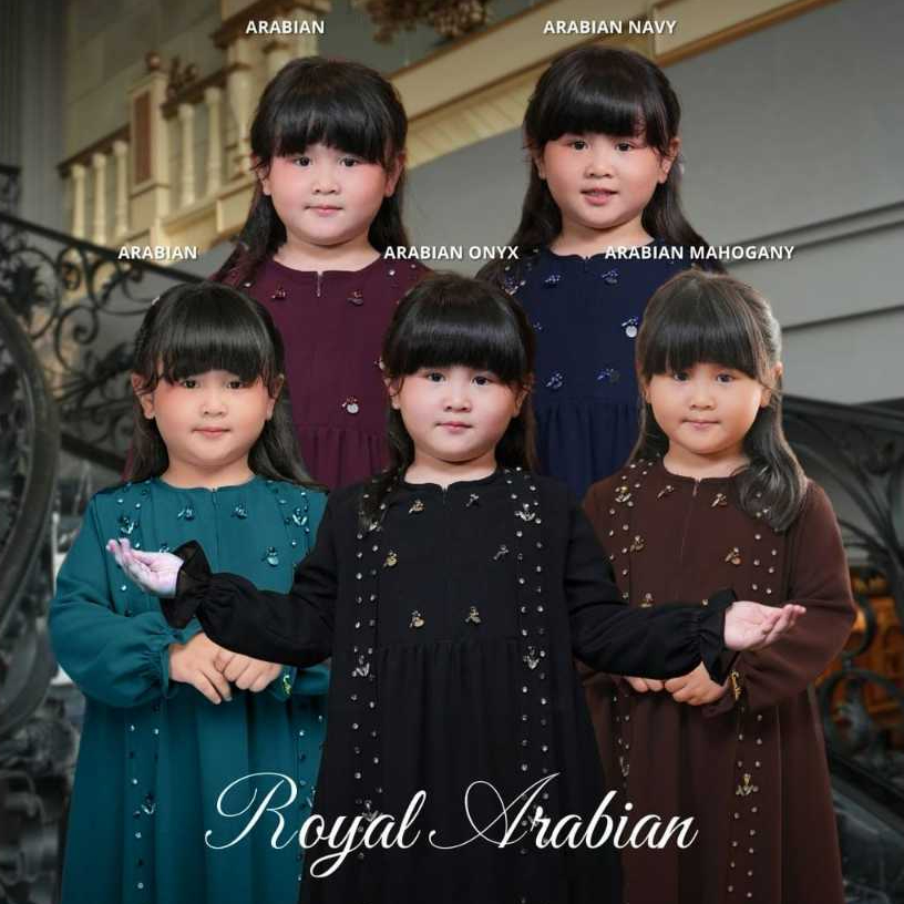 Abaya Lebaran Anak Perempuan Umur 6 7 8 Tahun Royal Arabian Gamis Abaya Anak Perempuan Baju Muslim A