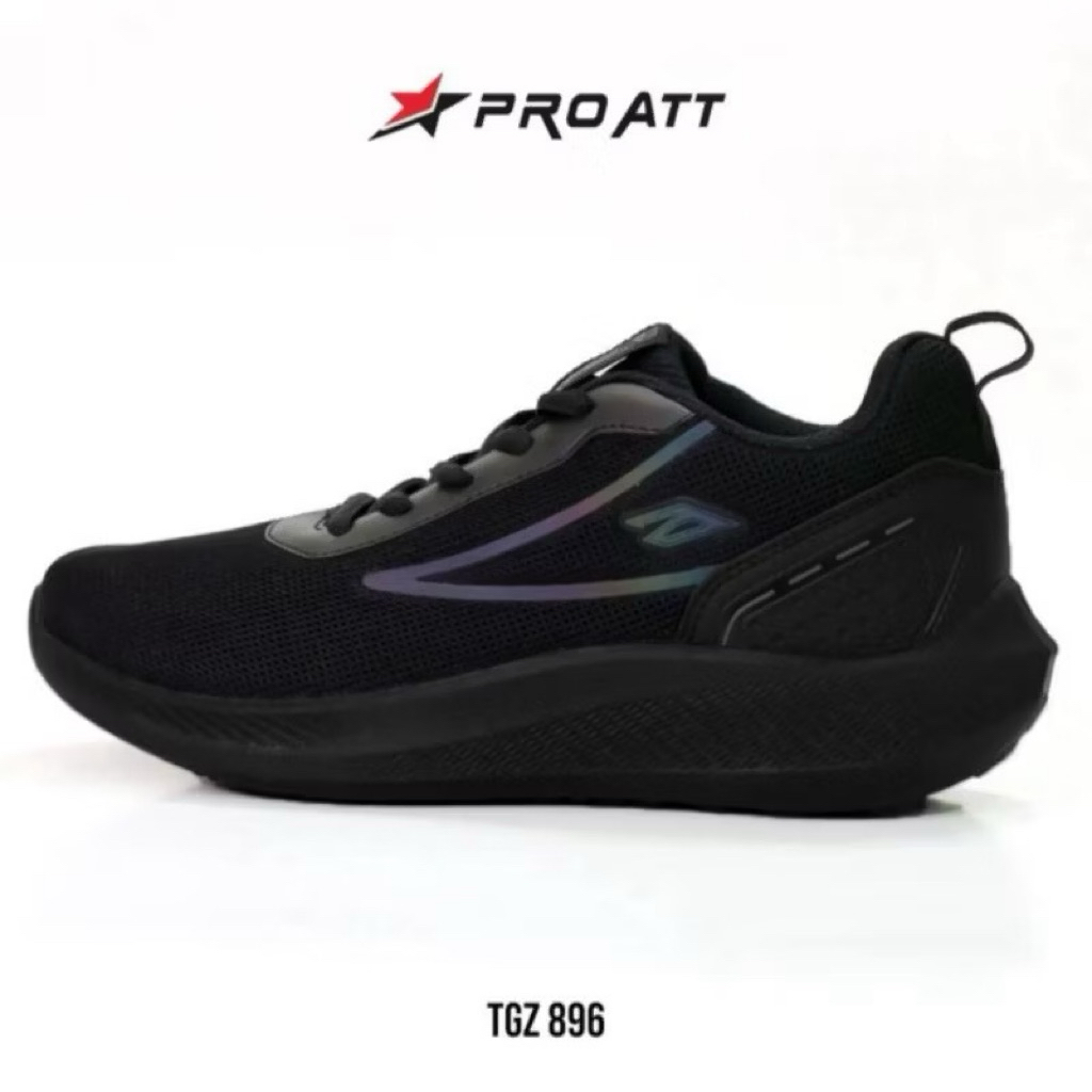 PROATT SEPATU PROATT TGZ896 TALI HITAM POLOS SEPATU ANAK SEKOLAH SD SMP SMA CASUAL CEWEK DAN COWOK S