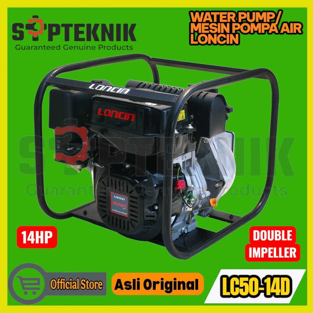 Pompa Bensin High Pressure LC 50-14D Double Impeller 2 Inch 14 HP LONCIN