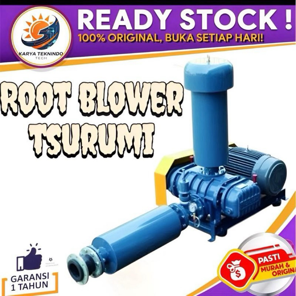 ROOT BLOWER TSURUMI TSR2-050 MOTOR SEMENS 1,5KW 2HP 380V 1set motor