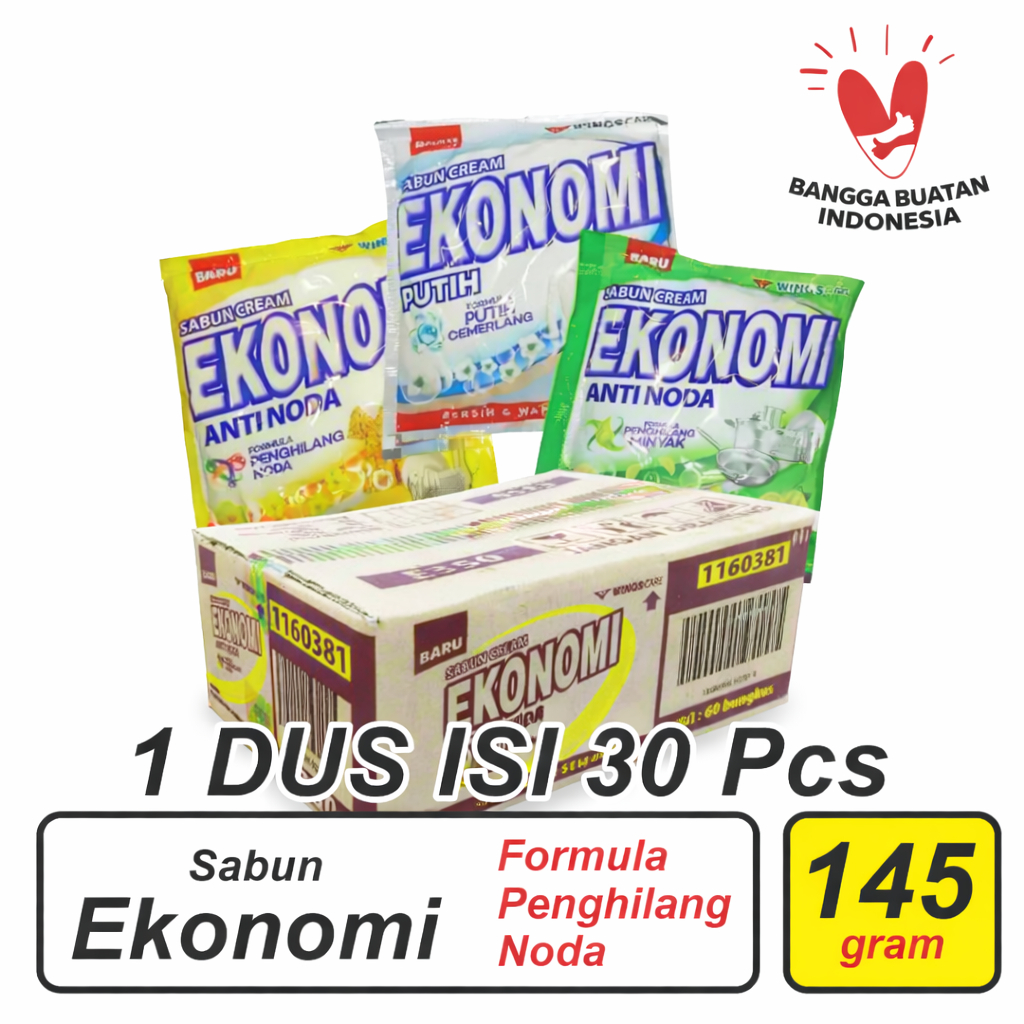 1DUS SABUN COLEK EKONOMI 145GR ( ECERAN 2.000)/ 1 DUS EKONOMI ISI 30 PCS